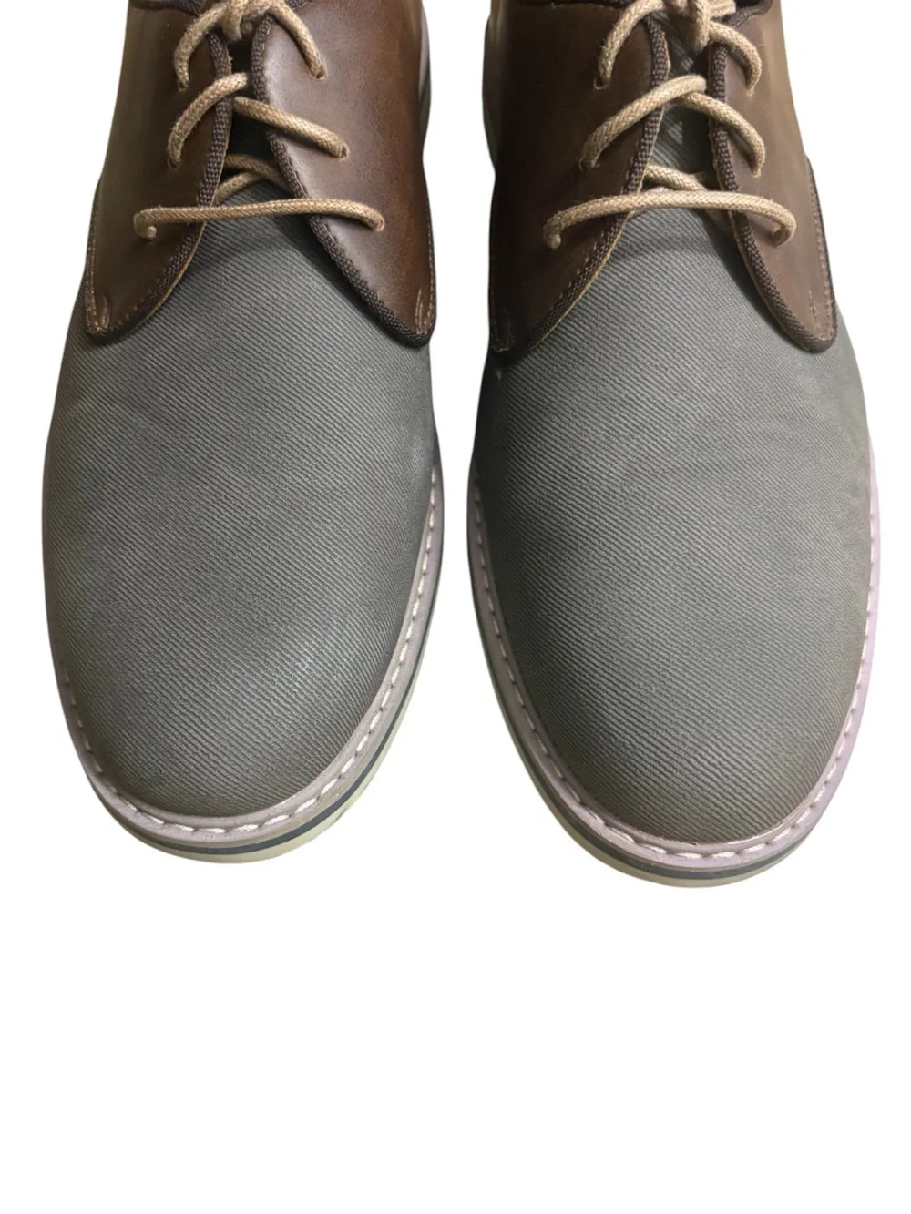 FREEMAN Two-Tone Brown and Gray Derby Oxford Dress/Casual Shoes Size 8